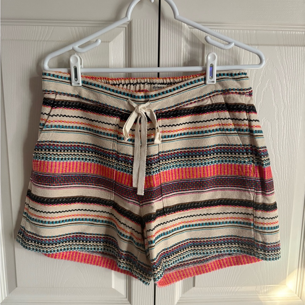 NWT Dylan High Waist Striped Women's Shorts - Multicolor